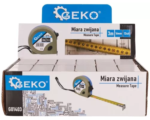 Miara 3mx16mmx0,115mm kolor GEKO(12/120)