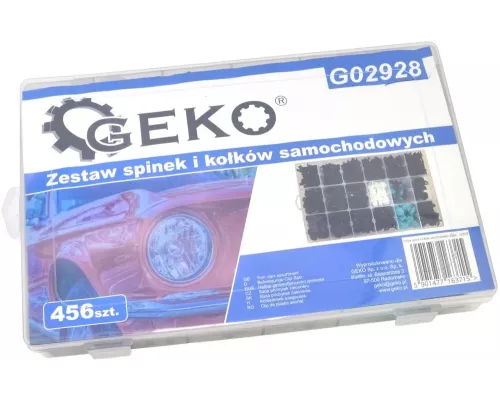 Zestaw spinek i kołków samochodowych 456szt. (20)