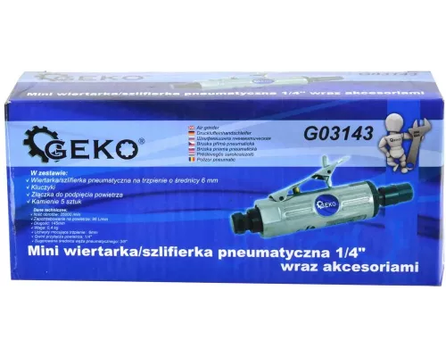 Mini wiertarka/szlifierka pneumatyczna 1/4