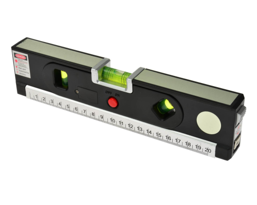 Poziomica laserowa podświetlana z miarą 1,5m (50)