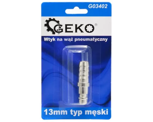 Wtyk na wąż pneumatyczny 13mm typ męski (blister) (10/100)