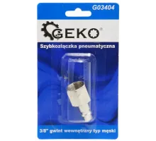 Пневматический быстроразъёмный соединитель, наружная резьба 3/8 дюйма (блистер) (10/100)