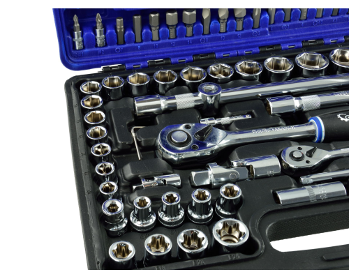 Zestaw kluczy nasadowych i torx 108el.CRV GEKO(3)