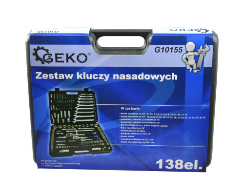 Zestaw kluczy warsztatowych 138el.CRV GEKO(2)