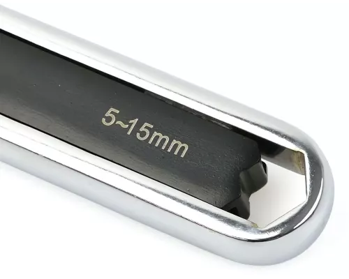 Klucz oczkowy nastawny - dwustronny 15-27mm/5-15mm CrV (30)