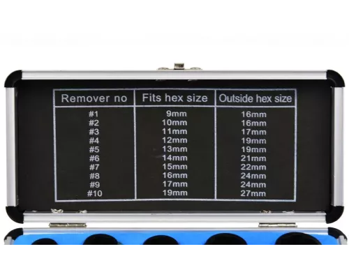 Zestaw nasadek do zniszczonych śrub 10el. (25/30)