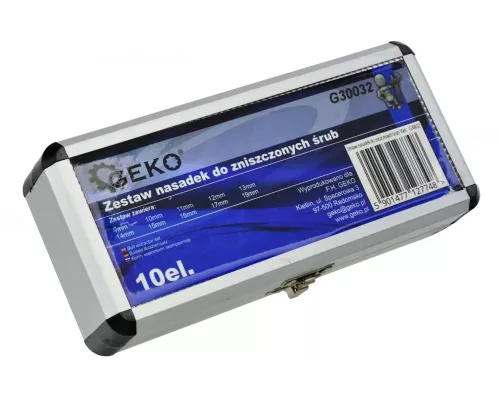 Zestaw nasadek do zniszczonych śrub 10el. (25/30)