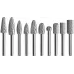 Zestaw frezów trzpieniowych 6mm 10el. (20)