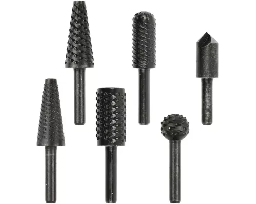 Zestaw frezów trzpieniowych do metalu i drewna 6mm 6el. (60)