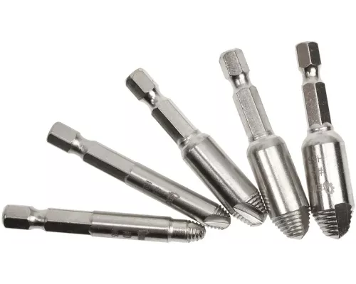 Kpl. wykrętaków do zerwanych śrub 5szt. HSS4341 Hex (100)