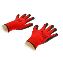 Перчатки защитные GEKO размер 9 /RED Nitrile/ (12/300)