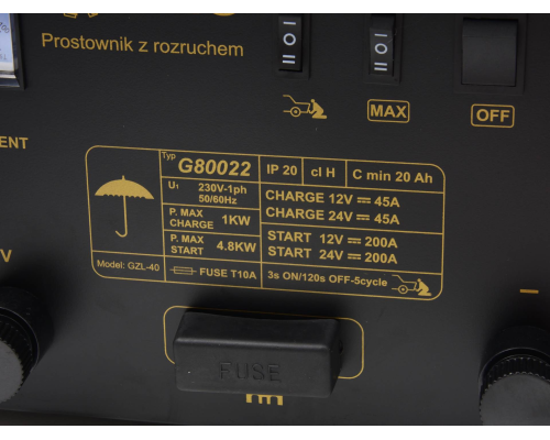 Prostownik z rozruchem 12/24V 200A + pilot (1)