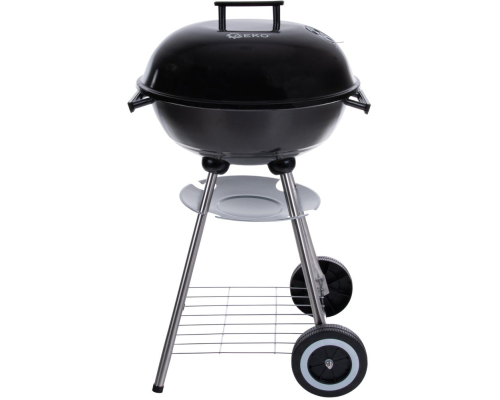 Grill węglowy okrągły z pokrywą i pokrowcem – ruszt średnica 39cm (1)