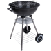 Grill węglowy okrągły z pokrywą i pokrowcem – ruszt średnica 39cm (1)