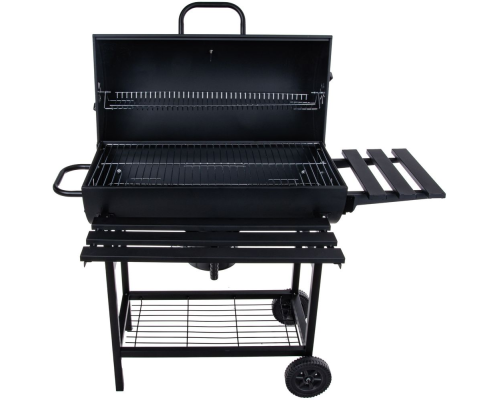 Grill węglowy typu beczka z pokrywą – ruszt 71x45cm (1)