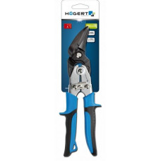 HT3B505 Ножницы по металлу 250мм, изогнутые правые, HOEGERT, 5901867194411 (CN)