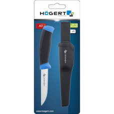 HT4C652 Нож монтажный универсальный, 100мм, лезвие из нержавеющей стали, в чехле, HOEGERT, 5902801048715 (CN)