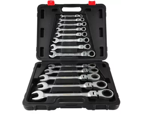 Klucze p-o łamane z grzechotką 8-32mm 13el./walizka/ (2/3)