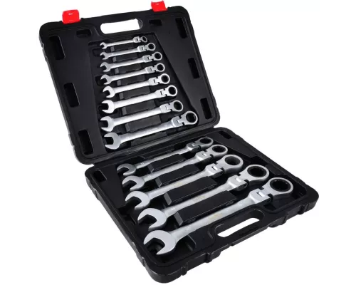 Klucze p-o łamane z grzechotką 8-32mm 13el./walizka/ (2/3)
