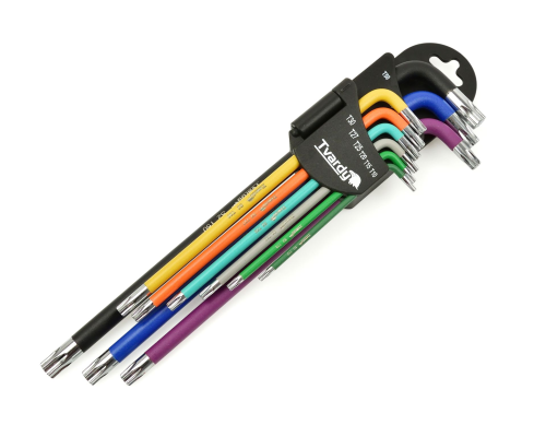 Klucze torx długie kolor T10-T50 9el. S2 (24)