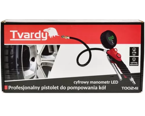 Profesjonalny pistolet do pompowania kół z cyfrowym manometrem LED 0-18bar (20)