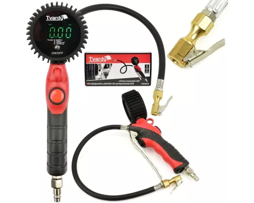 Profesjonalny pistolet do pompowania kół z cyfrowym manometrem LED 0-18bar (20)