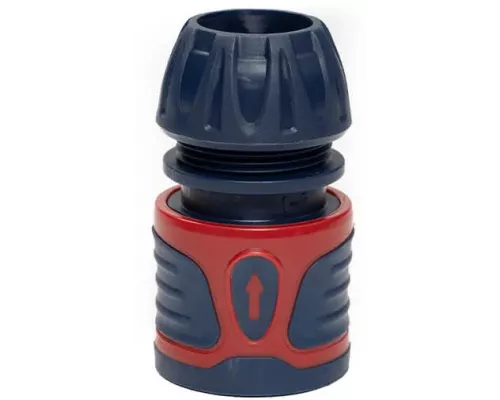 Коннектор для шланга быстросъёмный с аквастопом 1/2