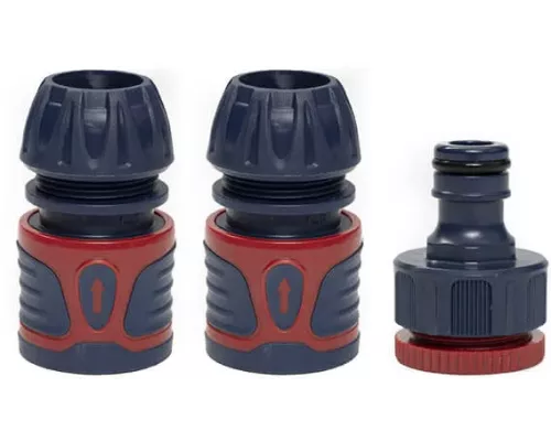 Набор для подключения садового шланга: коннекторы, адаптер 1/2