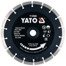 YT-59965 Алмазный диск  сегментный 230мм, 5906083044519 (CN), шт