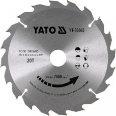 YT-60665 Диск с карб.вольфр.210х30х3,2х2,2 /20зуб, YATO, 5906083606656 (CN), шт