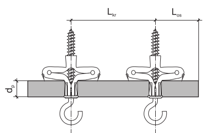 Дюбель универсальный с крюком параметры монтажа рис 1