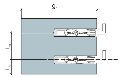 Дюбель универсальный с прямым крюком параметры монтажа рис 1